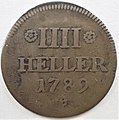 Köln IIII Hellermünze von 1789