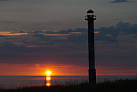 Kiipsaare Lighthouse at sunset (2013)