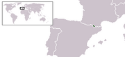 Locator map for Andorra