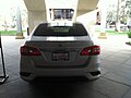 Back view of a 2017 Nissan Sentra