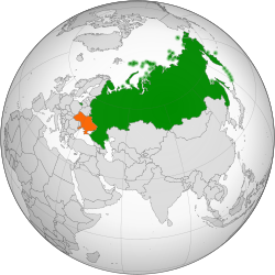 Haritada gösterilen yerlerde Russia ve Ukraine