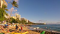 Waikiki Beach is one of the most well-known beaches in the world