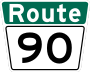 Route 90 marker