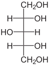 Strukturformel von D-Xylit