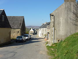 The main road in Botmeur, in 2010