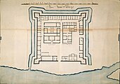 Map of the Dutch fortifications of Padang