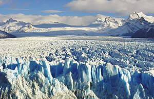 Glacier of Perito-Moreno in Argentina