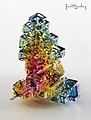 The chemical element bismuth as a synthetic made crystal