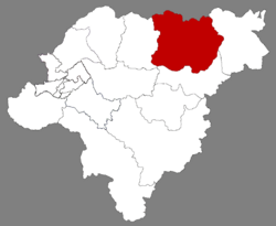 Location of Tonghe in Harbin