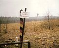 DDR-Grenzsäule (1976) BGS-Tafel Zonengrenze