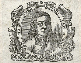 Jan Albertsz van Dam, houtsnede uit 1720