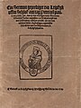 früheste bildliche Darstellung Luthers (aus einer Predigt während der Leipziger Disputation, 1519)