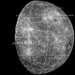 Position of Raditladi on Mercury