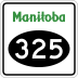 Provincial Road 325 marker