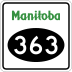 Provincial Road 363 marker