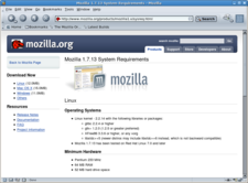 Zrzut z programu Mozilla Application Suite