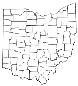 Vị trí trong Quận Ashtabula, Ohio