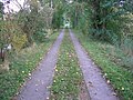 Ehemalige Gleisanlage auf dem Marschbahndamm in Kirchwerder