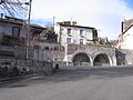 Gergovie's village square, restored in winter 2003