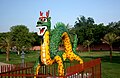 The Dragon Sculpture - Japanese Garden Chandigarh