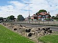 Hadrianswall-Reste an der A69/The Rampart