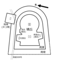 Outline drawing of Muro Miyayama Kofun showing locations of burials