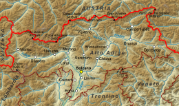 Provincia autonoma di Bolzano - Alto Adige – Mappa