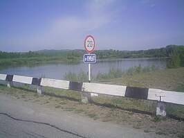 brug over de Amyl nabij het dorp Oedzjej