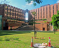 Anita Chan Lai Ling Building and the grass in front of it in August 2013