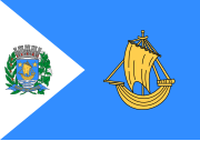 Flag of Martinópolis, São Paulo, Brazil.