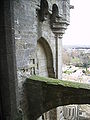 Fransa'daki Carcassonne Kalesindeki tepe mazgalları