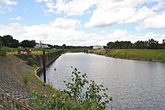 Hafenbecken des Rheinpreußen-Hafens