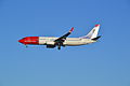 A Norwegian Air Boeing 737-ese Carl Nielsen portréjával