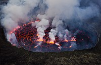 Mount Nyiragongo's lava lake