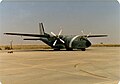 French Air Force Transall C-160 assigned to the Fixed Wing Aviation Unit El Gorah Flight Line 1989