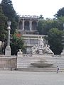 Piazza del Popolo Blick Richtung Osten zum Pincio