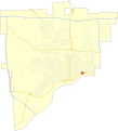 Map of the Prospect Park Historic District in Davenport, Iowa. Created in QuantamGIS and finished in Inkscape.