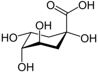 Strukturformel von Chinasäure