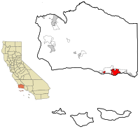 Santa Barbara Sehri ve Kontlugu haritası