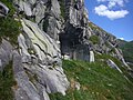 Sasso da Pigna fortress from the public panorama viewpoint to the east cannon.