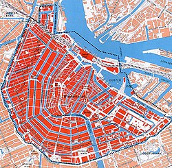 Binnenstad is the part comprised between the Singel and Nieuwmarkt