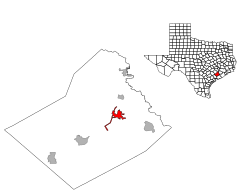 Location of Wharton, Texas