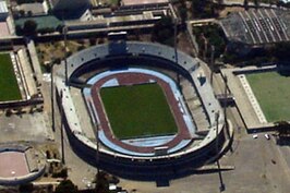 Luchtopname van het stadion uit 2006