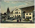 Das Aktientheater 1839. Aquatinta von Franz Hegi