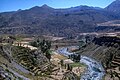 Blick ins Colca-Tal mit den Terrassen