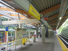 {Het Commercial Drive Station, het eindpunt tussen 2002 en 2006