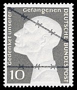 Briefmarke der Deutschen Bundespost Kriegsgefangene (1953)