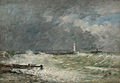 Entrée des jetées du Havre par gros temps, 1895, Malraux Müzesi, Le Havre