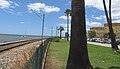 Streckenverlauf am Meer im Zentrum von Faro