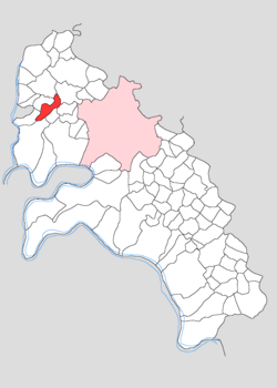 Map showing Jarauli Khurd in Firozabad block